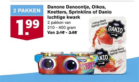 Danone Danoontje Oikos Knetters Sprinklins Of Danio Luchtige Kwark