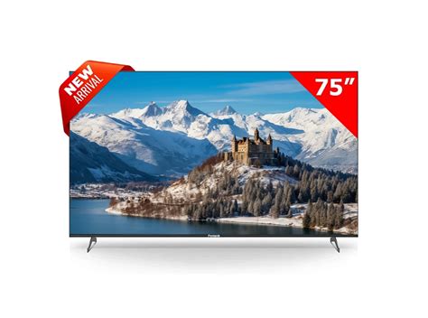 Pentanik 75 Inch 4K Frameless Voice Control Smart Android TV