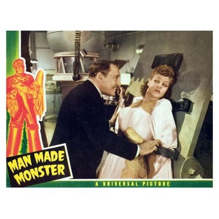 Man Made Monster Lionel Atwill Anne Nagel 1941. Movie Poster ...