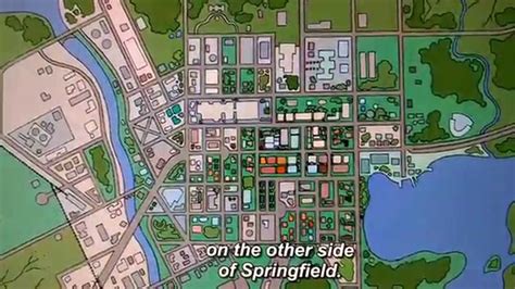 The Simpsons Springfield Map