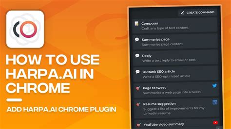 How To Use Harpa Ai Google Chrome Extension Harpa Ai Browser Youtube