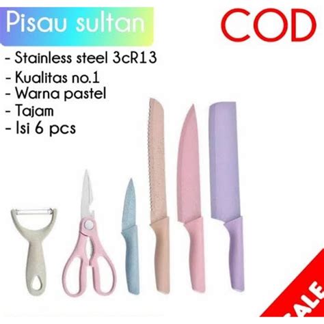 Jual Pisau Set Jerami In Gandum Elegan Cantik Pisau Colorfull