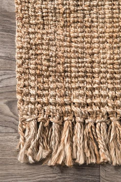 Hand Woven Tassel Jute Rug Common Ground Rug Company Jute Area Rugs Natural Jute Rug