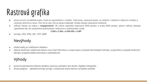 PPT Rastrová a vektorová grafika PowerPoint Presentation free