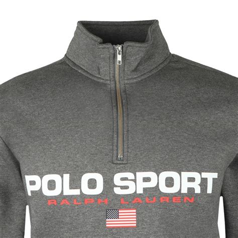 Polo Sport Ralph Lauren Logo Half Zip Sweatshirt Oxygen Clothing