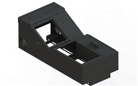 universal wide body console box  locking storage pocket rugged depot