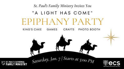 "A Light Has Come" Epiphany Party: An Invitation - St Paul's Cathedral