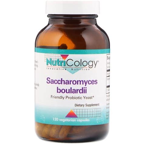 Nutricology Saccharomyces Boulardii Friendly Probiotic Yeast 120 Vegetarian Capsules Variety Box