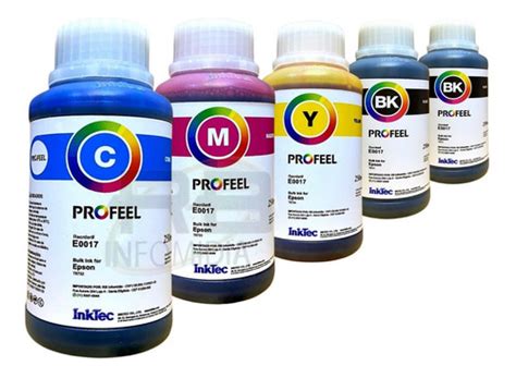 Tinta Ep Corante Compatível Inktec Profeel E0017 5x 250ml