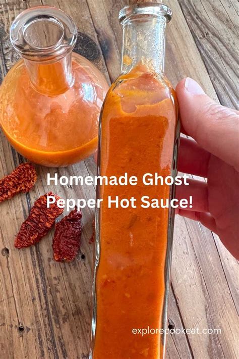 Homemade Ghost Pepper Hot Sauce