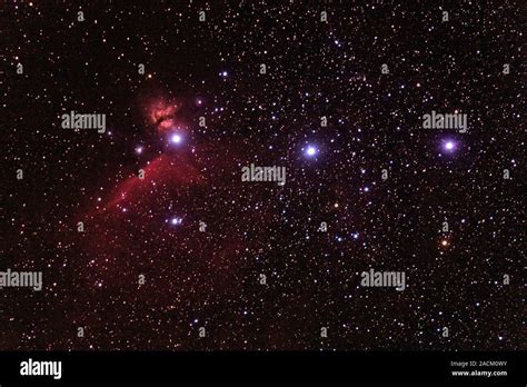 Orions Belt And Nebulae The Three Stars Forming The Horizontal Line