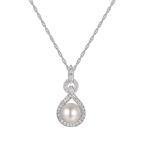 Womens White Cultured Freshwater Pearl Sterling Silver Pendant Necklace Jcpenney