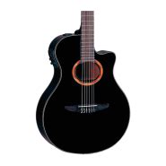 Yamaha NTX700 Acoustic Electric Classical Guitar Black Greentoe