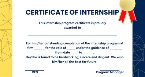 Internship Certificate Top Free Format Sample PDF In 2025