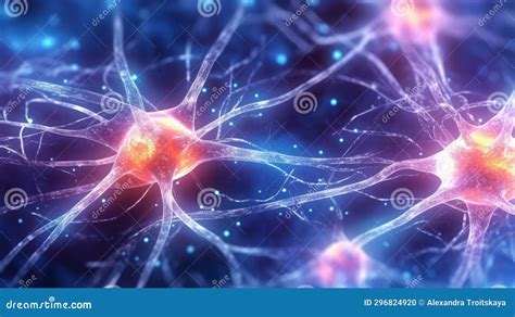 3D Rendering of Glowing Neurons with Synaptic Connections in the Human ...