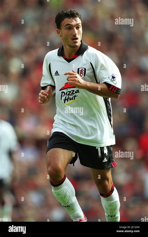 Steed Malbranque Fulham Fc Manchester Old Trafford Manchester August