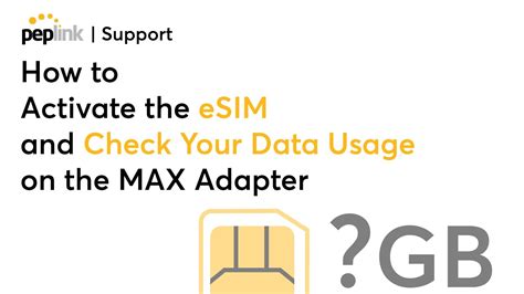 Support How To Activate The Esim And Check Your Data Usage On The Max Adapter Youtube