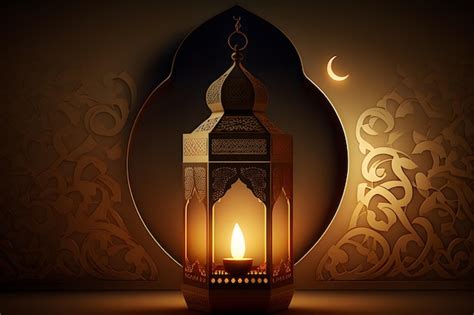 premium photo  lantern   moon   background