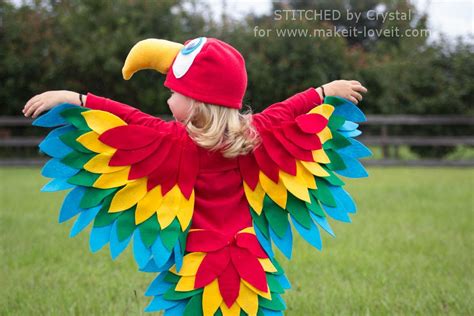 Sew An Easy Parrot Costume Parrot Costume Top Halloween Costumes