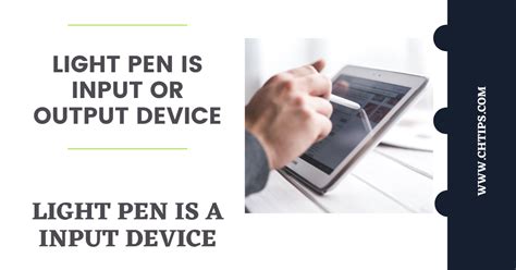 Light Pen Is Input Or Output Devices In Computer System With Images