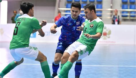 Foto Timnas Futsal Indonesia Ditahan Imbang Thailand Di Sea Games 2021