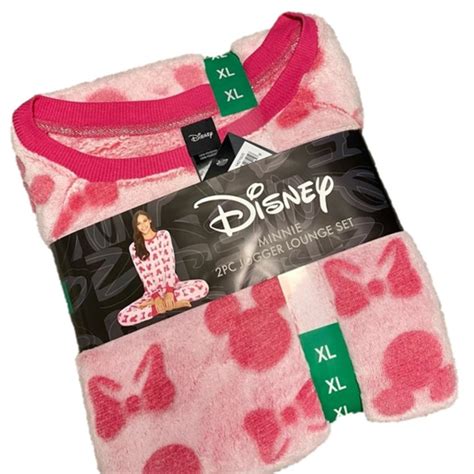 Disney Intimates And Sleepwear Disney Womens 2 Piece Loungewear Set Minnie Bow Size Xl 618 Nwt