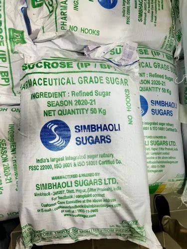 Pharma Grade Sugar Packaging Size 50Kg At Rs 42 Kilogram In Delhi