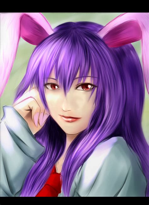 Safebooru 1girl Animal Ears Highres Lips Long Hair Necktie Purple