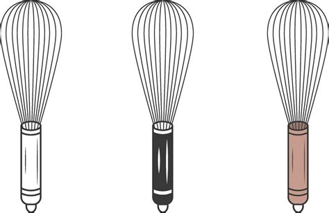 Whisk Vector, Whisk illustration, Whisk Silhouette, Restaurant ...