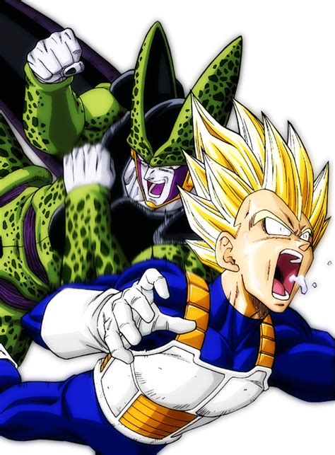 Render Cell Vs Vegeta by SuperVegeta99 on DeviantArt