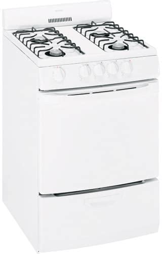 Hotpoint Rga Ekwh Inch Freestanding Gas Range With Open Burners