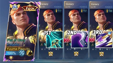 Paquito New Skin Final Mvp Fist Of Glory And Perfect Build Auto Win