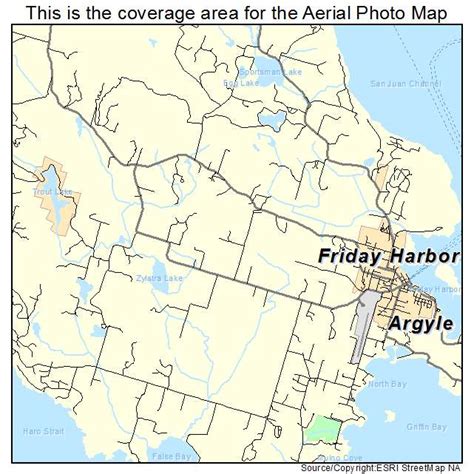 Aerial Photography Map of Friday Harbor, WA Washington