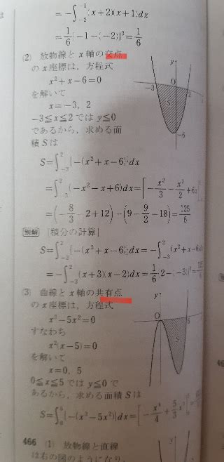 定積分の計算と、面積を求める計算について 数学Ⅱで習う積分について Yahoo 知恵袋