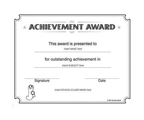 40 Great Certificate Of Achievement Templates Free Templatearchive