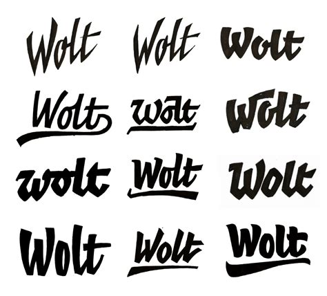 Wolt logo + process :: Behance