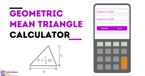 Calculadora de media geométrica del triángulo en línea