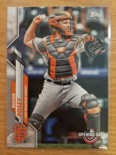 2020 Topps Opening Day Buster Posey 144 San Francisco Giants Ebay