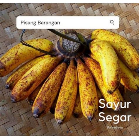 Jual Pisang Barangan Per Sisir Sayur Segar Palembang Shopee Indonesia