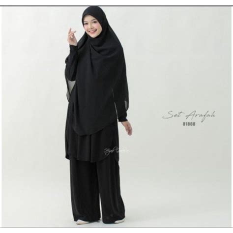 NEW SET ARAFAH HIJAB GALERIA Hitam Saiz S Women S Fashion