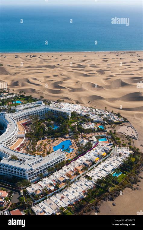 Maspalomas Dünen Grande Canarie Iles Kanaren Espagne Et Hotel Riu