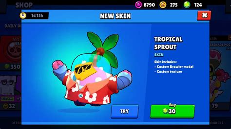 Tropical Sprout Skin🌴 Youtube