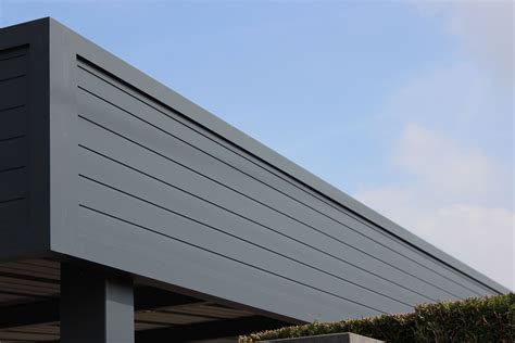 Bandeau De Carport En Finition Auteuil Cadre Aluminium Soud Avec