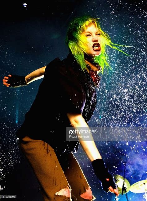 Singer Edith Frances Of Crystal Castles Performs At The Sahara Tent