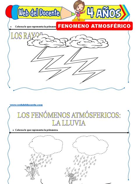 Los Fenomenos Atmosfericos Para Niños De 4 Años Pdf