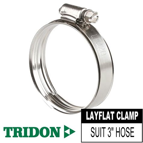 Tridon Layflat Hose Clamp 3 Full Stainless Steel Band Width 127mm