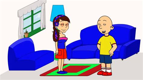 Caillou Calls Colorgirl260 New Look Nice And Gets Ungrounded Youtube