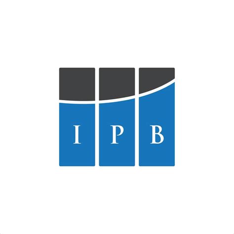 IPB letter logo design on WHITE background. IPB creative initials letter logo concept. IPB ...