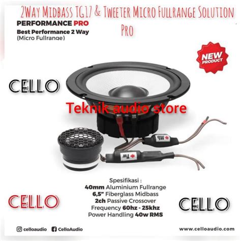 Jual Speaker Cello Way Performance Pro Tweeter Aluminium Micro