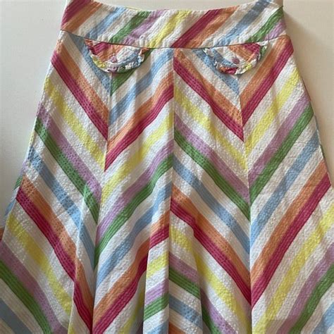 Odille Skirts Nwt Anthropologie Odille Colorbock Lined Ruffle